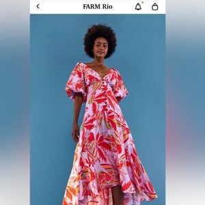 FARM Rio Lilac Birds Midi